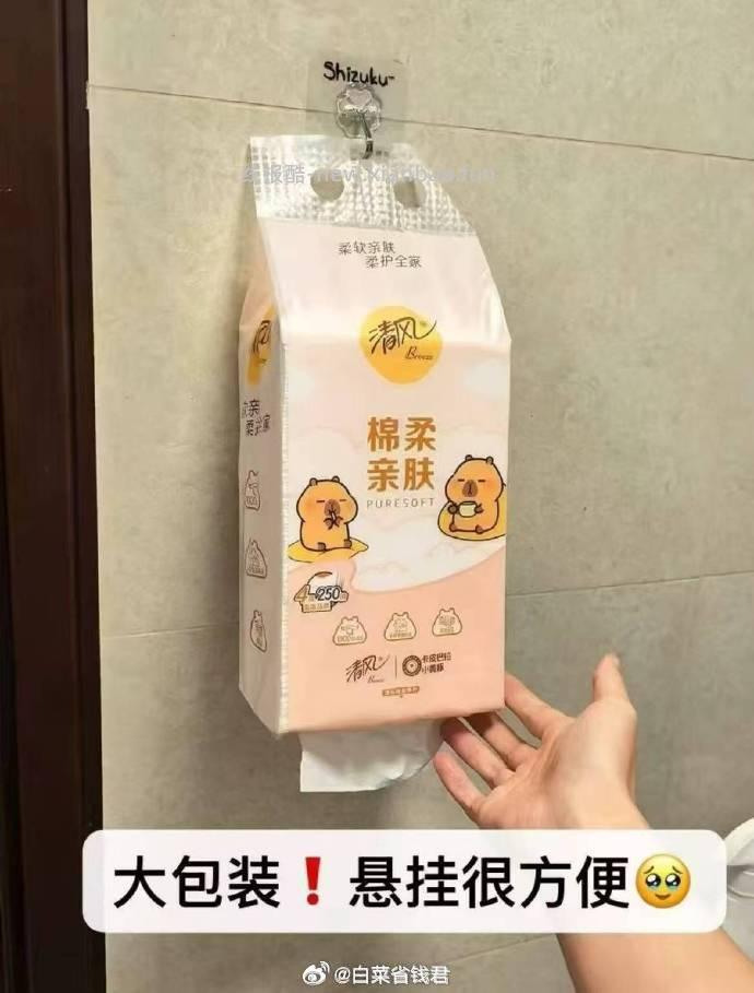 清风棉柔悬挂抽纸4层250抽*10提 23.97元 - 线报酷