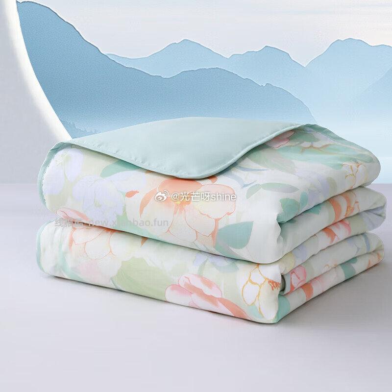 领家纺5折券 水星家纺 A类可水洗夏凉被 茶氨酸150cm*200cm 49 - 线报酷