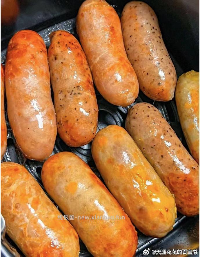 锋味派黑猪肉爆汁烤肠175g*7盒 101元 - 线报酷