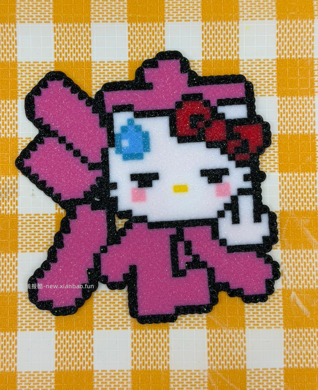 又去玩了39.9的拼豆 对错牌小姐姐没给我烫好 正在店里帮我重拼 - 线报酷