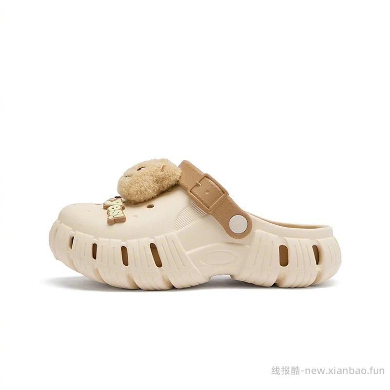 热风小碎花人字拖 29元，热风凉拖洞洞鞋 29元 - 线报酷