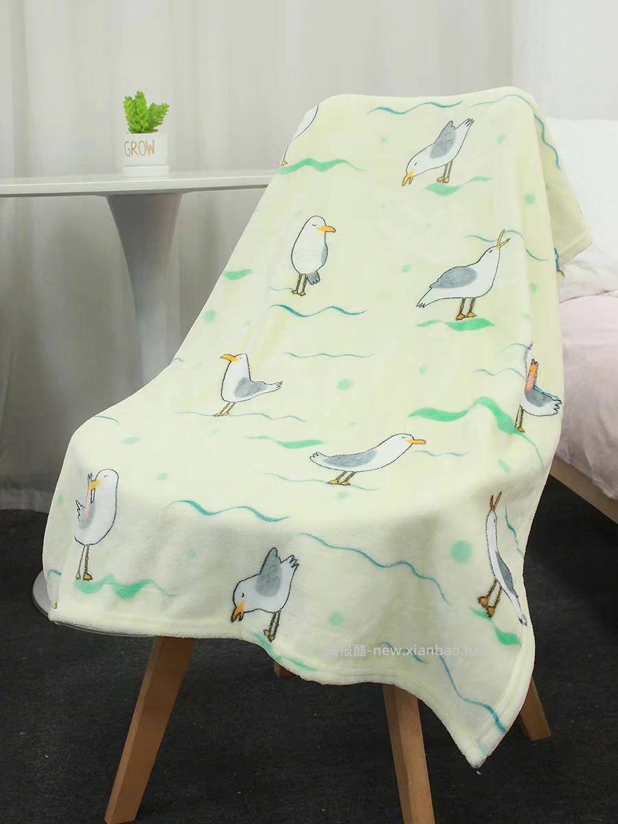 玉沙法兰绒小毯子2条装 8元 - 线报酷