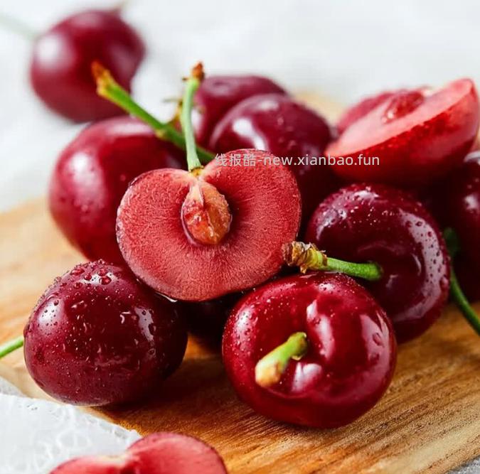 59.9 山东大樱桃车厘子净重1.8斤 单果24-26mm 下单返10元超市卡 - 线报酷