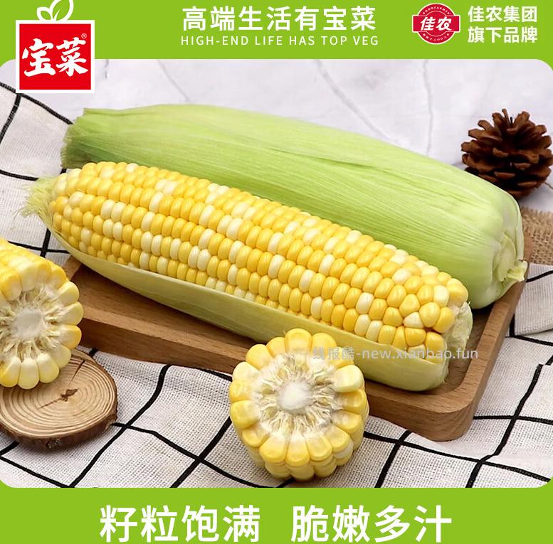 佳农宝莱水果玉米一箱5斤 15.9元 - 线报酷