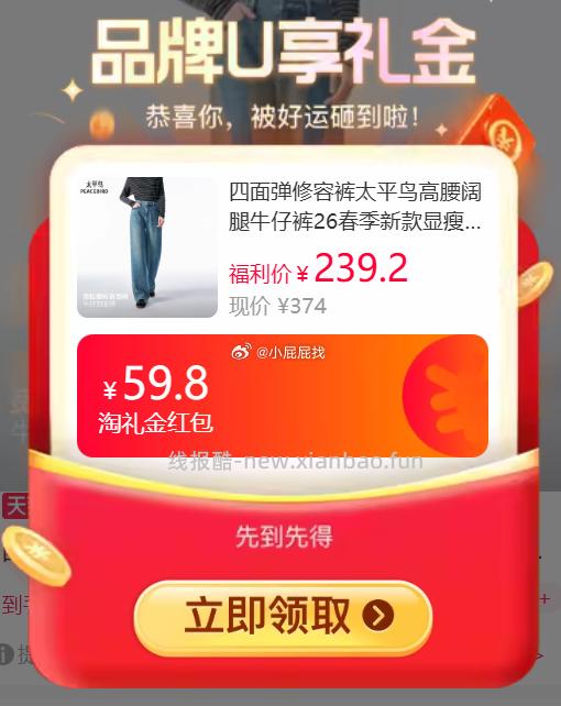 淘金币页面-我的足迹加购1件 叠加200-25消费券 到手130.62 - 线报酷
