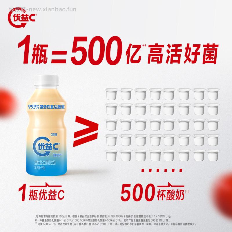 优益C冰柚子300ml*3瓶+0蔗糖330g*4瓶+青提100ml*5瓶 28.90元 - 线报酷