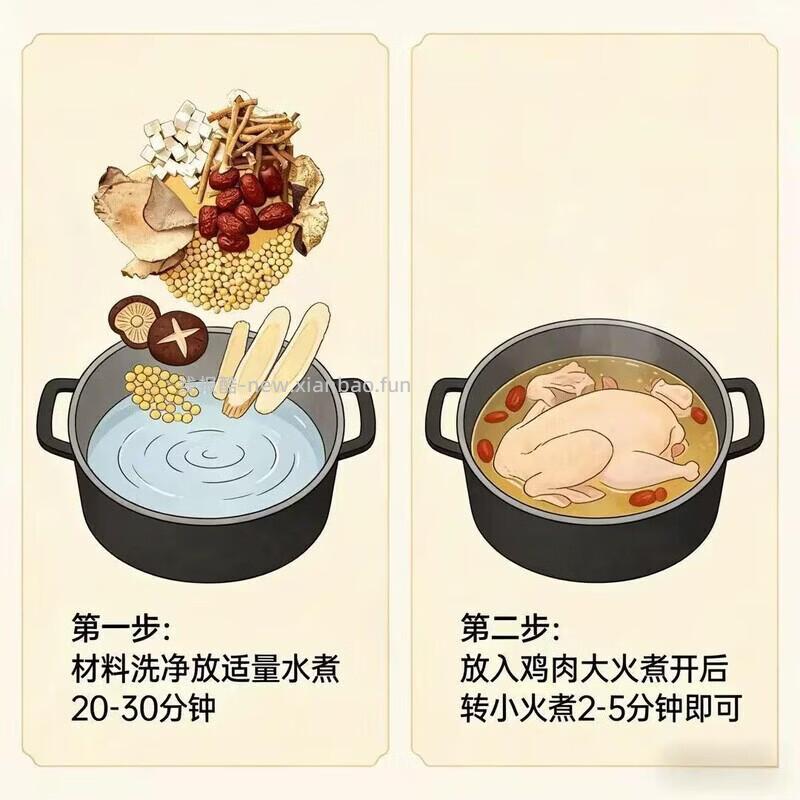 京鲜生莫氏鸡煲同款汤料100g 配料包含有五指毛桃+土茯苓+红枣+新会陈皮+茯苓+农家黄豆 - 线报酷