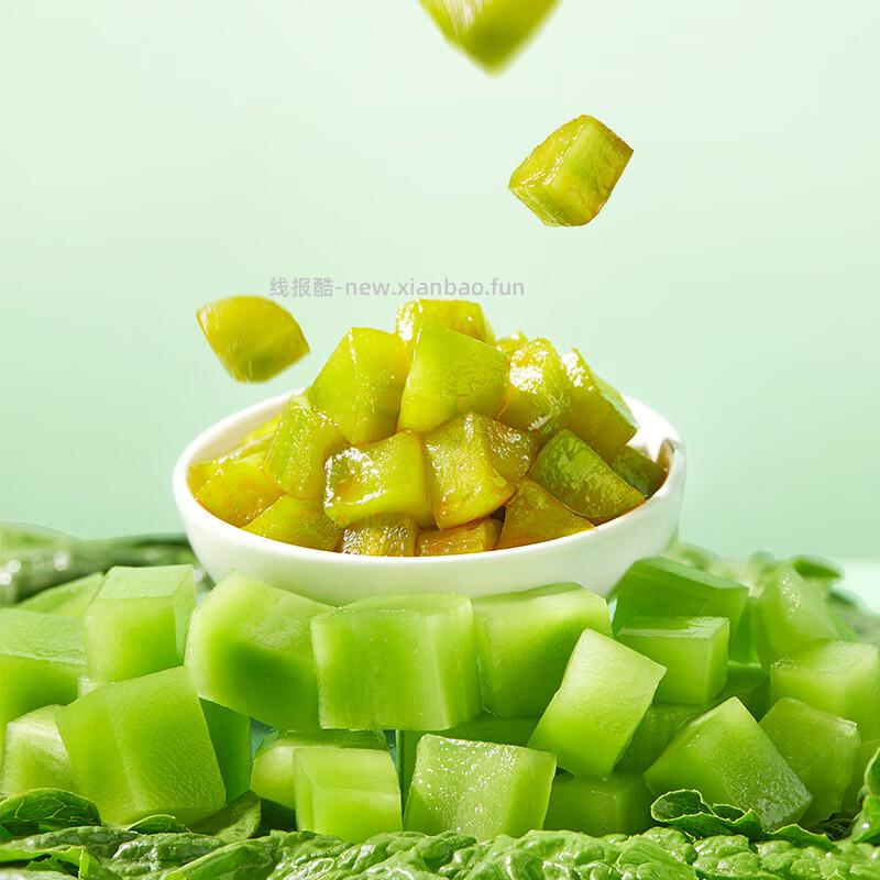 吉香居轻盐榨菜丝莴笋丁61.8g*5袋 5.9元 - 线报酷