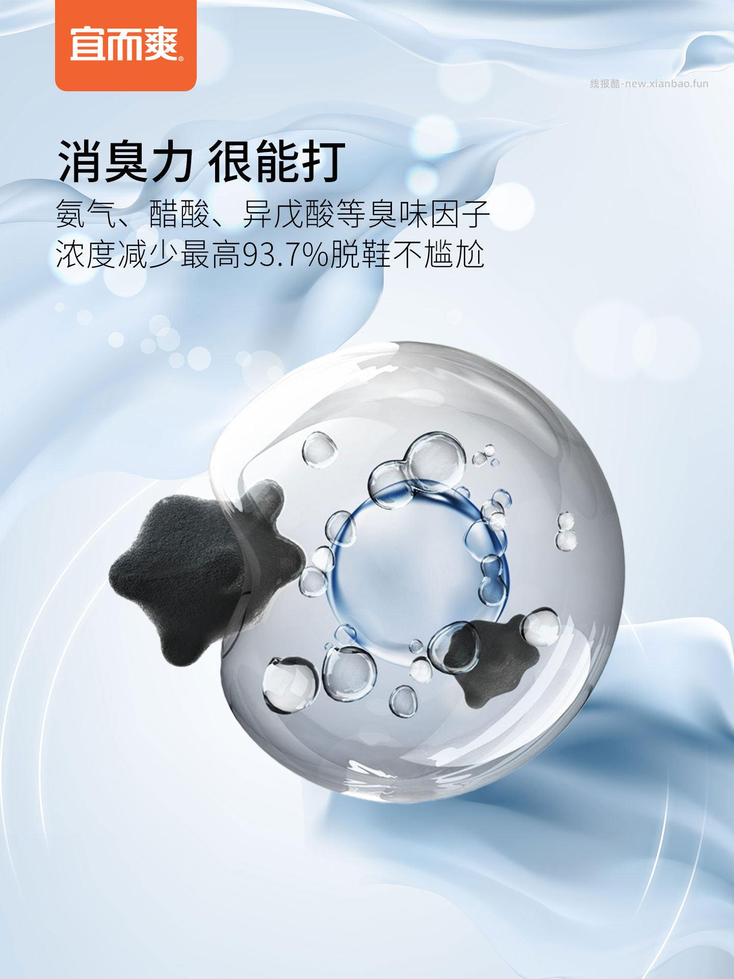 宜而爽男士7A抗菌袜子10双 12.95元 - 线报酷