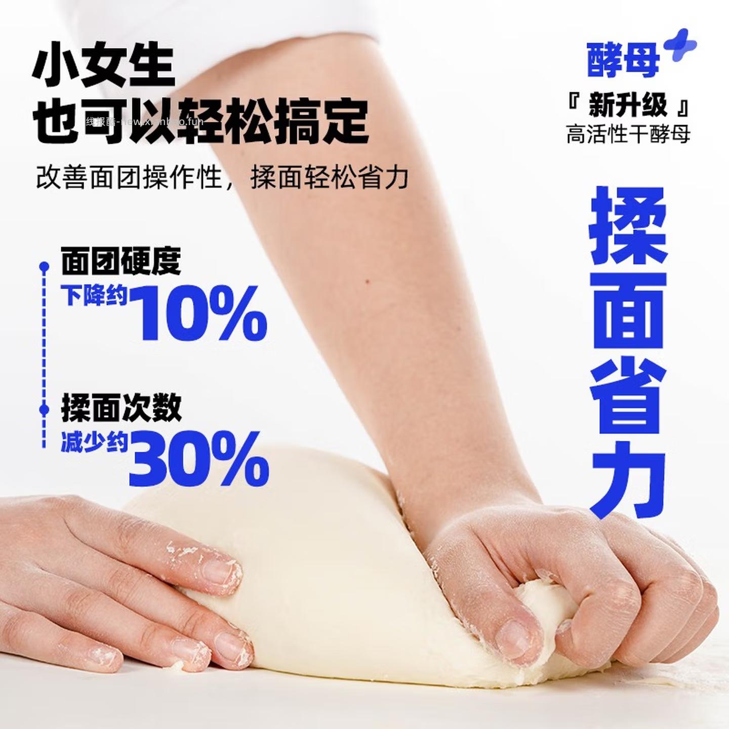 安琪低糖型高活性干酵母粉6g*8袋+面粉450g 8.9元 - 线报酷