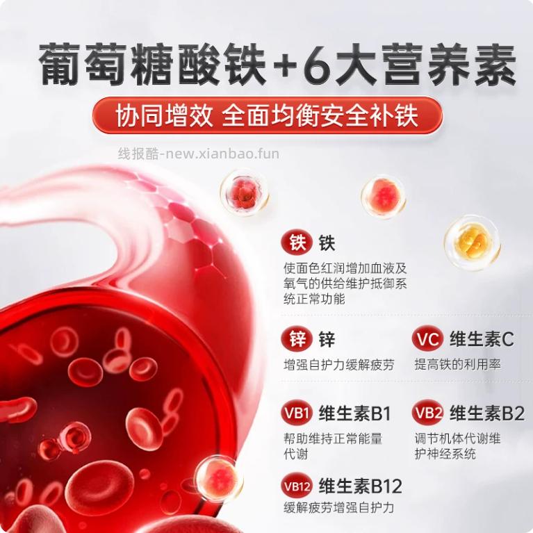 德国双心补铁口服液500ml 62.61元 - 线报酷