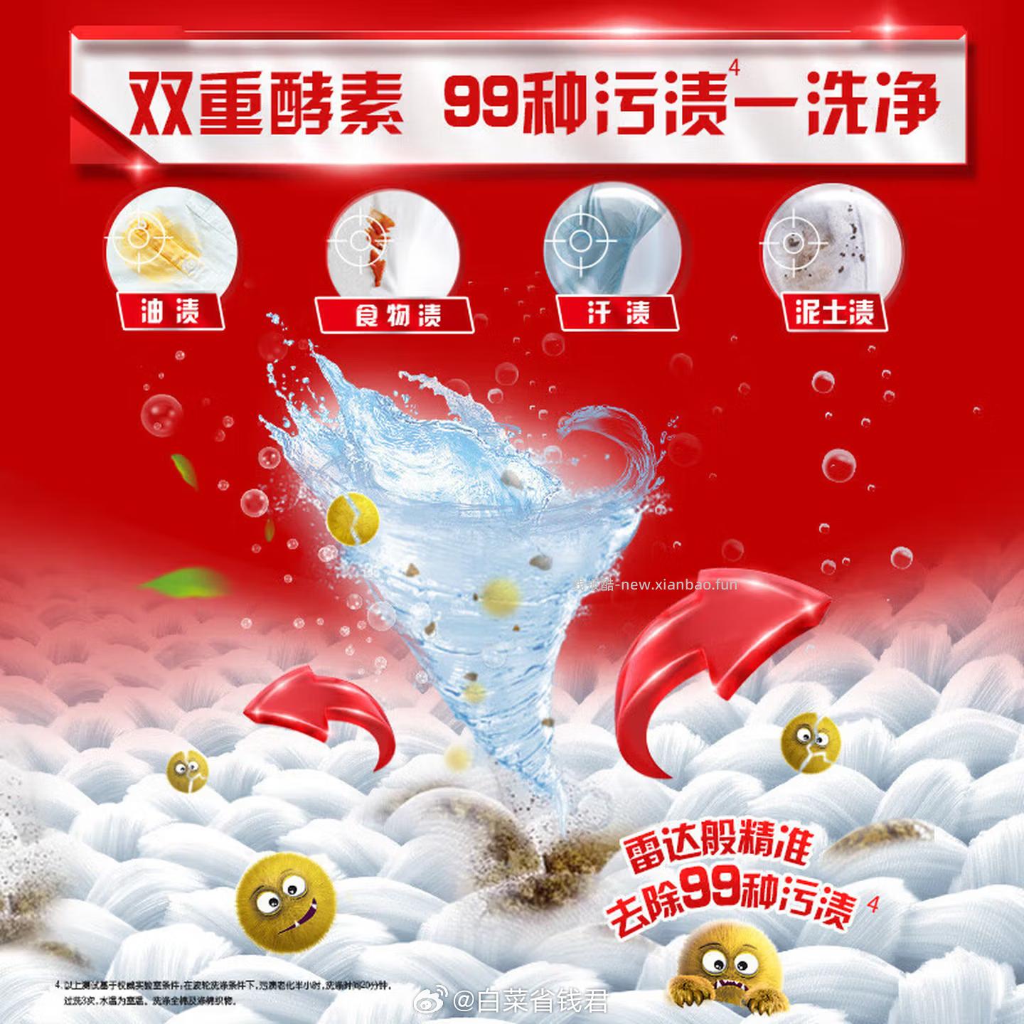 39.8 奥妙 除菌洗衣液14斤 需领79-20券 折2.8/斤 包邮活动的 - 线报酷