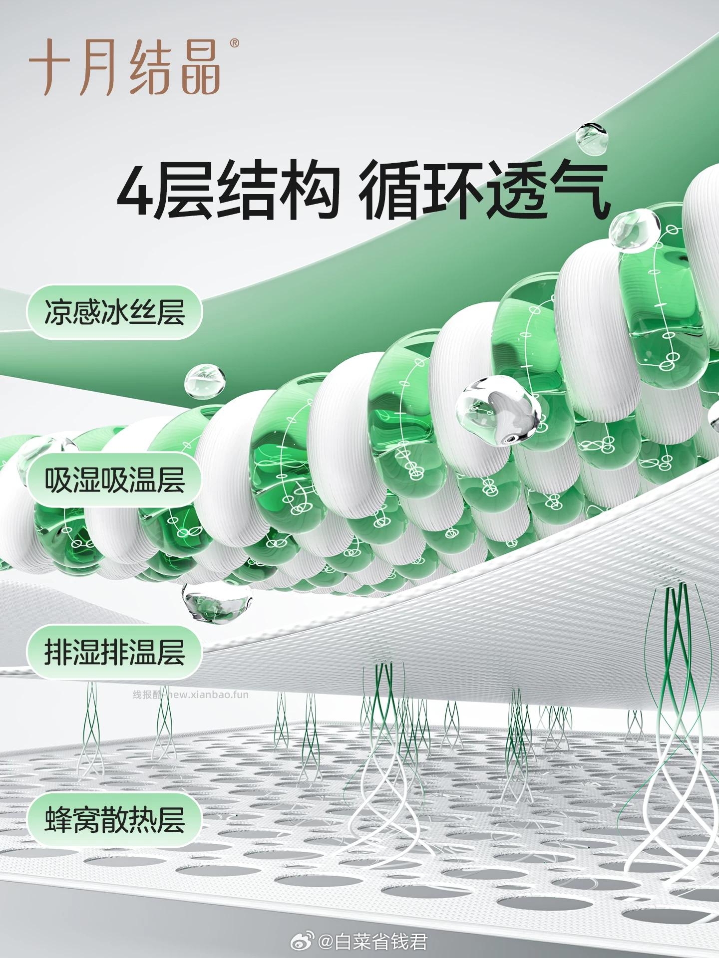 十月结晶婴儿冰丝凉席 39.9元 - 线报酷