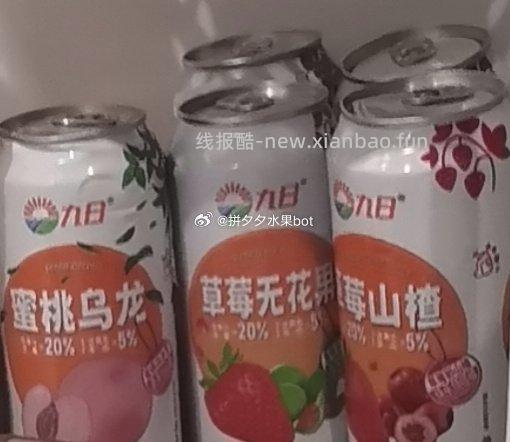 九日果肉果汁饮料490ml*5瓶 19.9元 - 线报酷