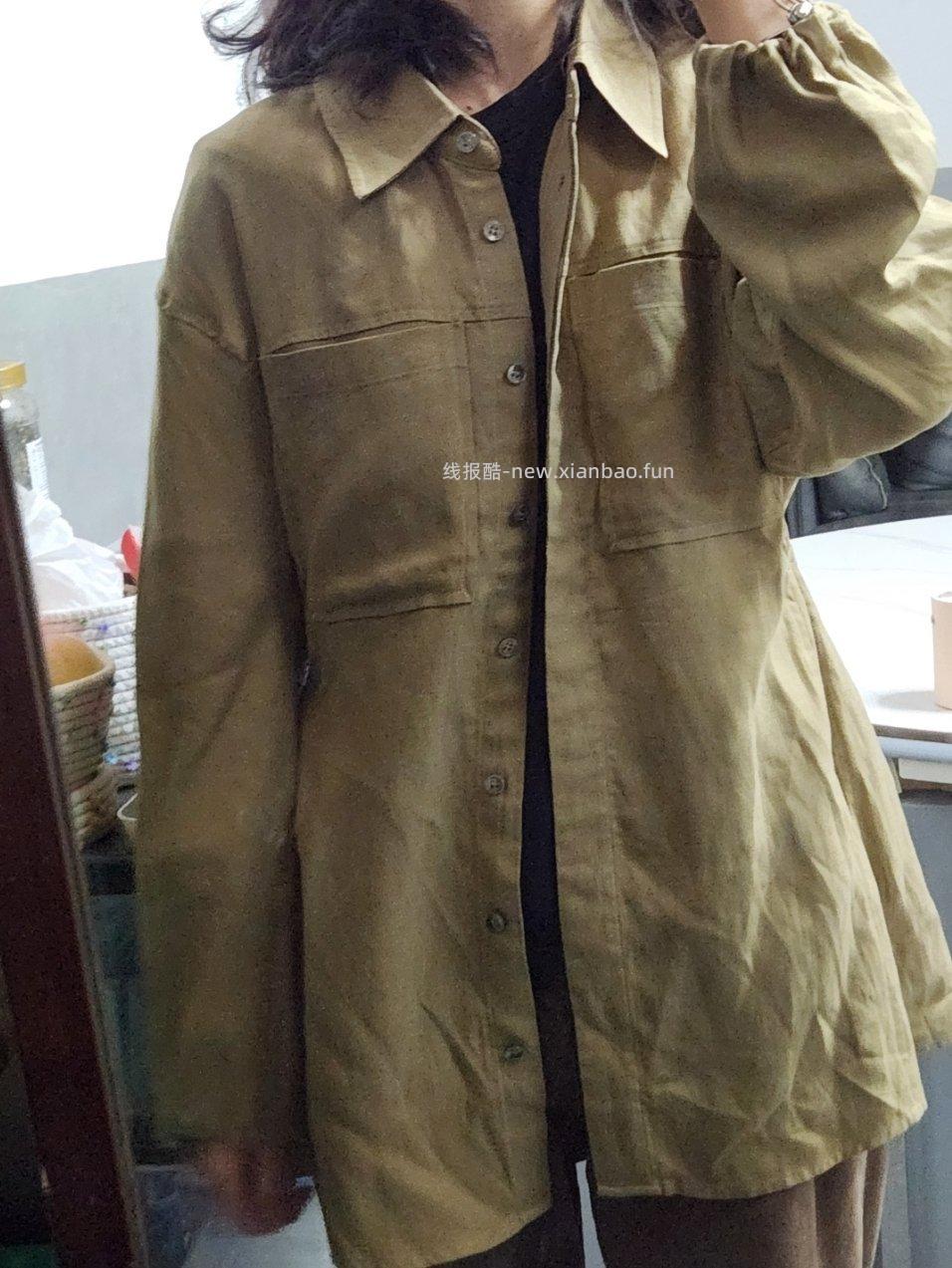 这件衣服我觉得非常的百搭瘦一点胖一点的人都很耐看后面还有一点小收腰而且面料很轻 - 线报酷