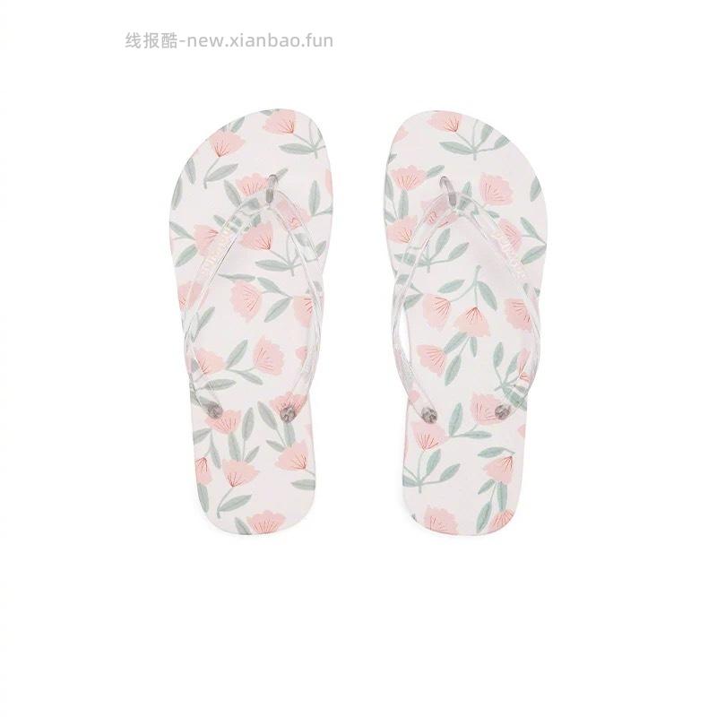 热风小碎花人字拖 29元，热风凉拖洞洞鞋 29元 - 线报酷