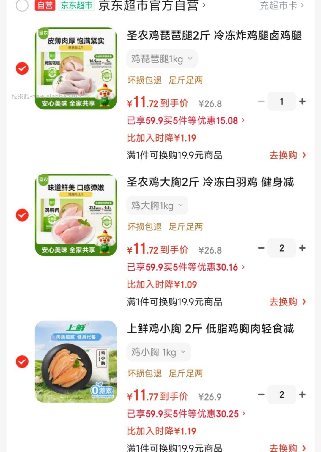解套 刚需鸡胸肉 ​​​ - 线报酷