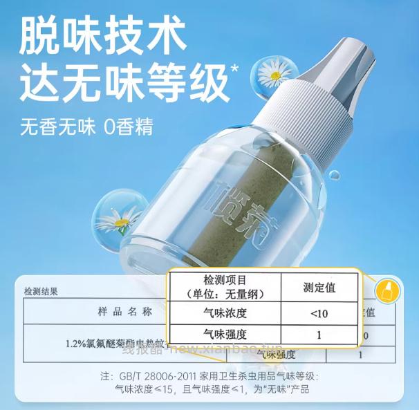 榄菊电热蚊香液4液1器 19.9元 - 线报酷