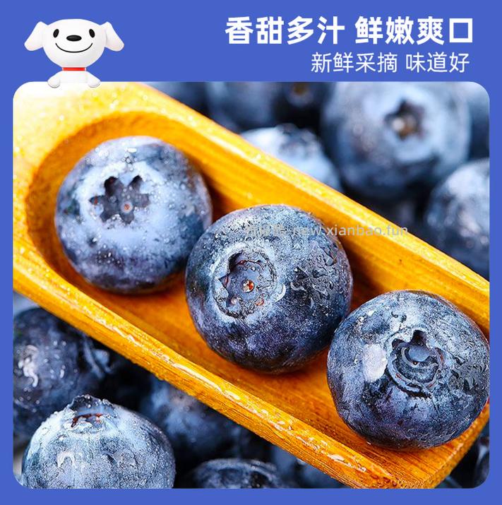 京觅云南高山蓝莓中果125g*12盒 72.9元 - 线报酷