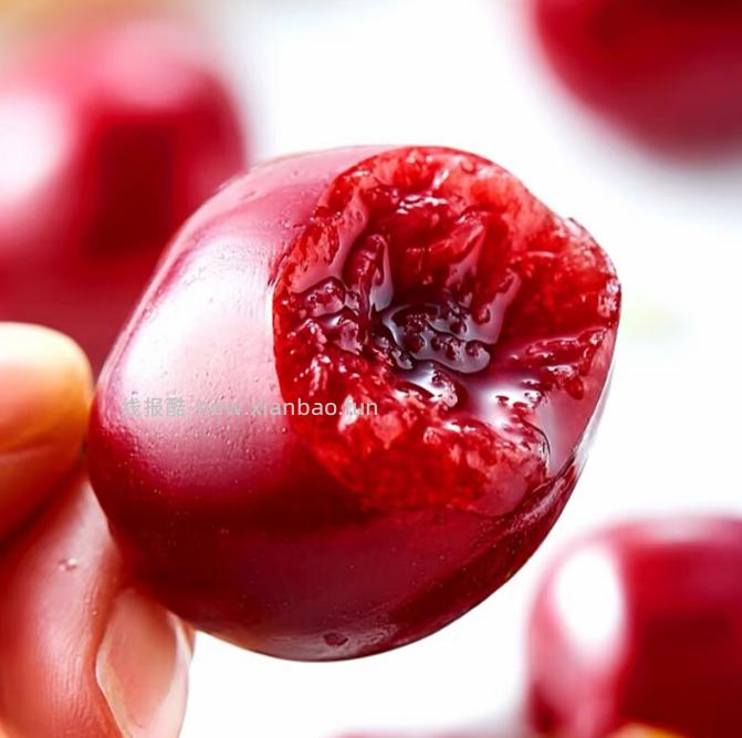 59.9 山东大樱桃车厘子净重1.8斤 单果24-26mm 下单返10元超市卡 - 线报酷