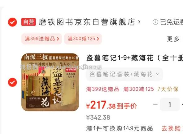 《盗墓笔记1-9+藏海花 （全十册套装）》南派三叔作品集 300-125元 - 线报酷