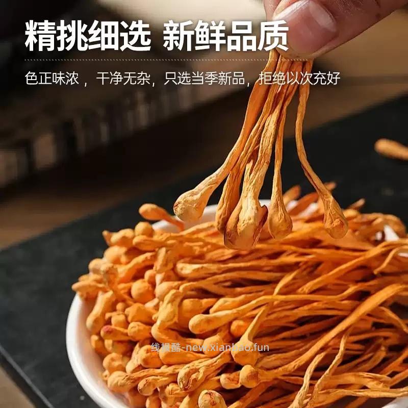 鲜珥家精品虫草花100g 12.31元 - 线报酷