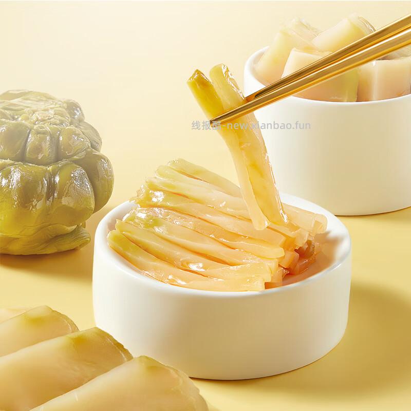 吉香居轻盐榨菜丝61.8g*5袋 309g 5.9元 - 线报酷