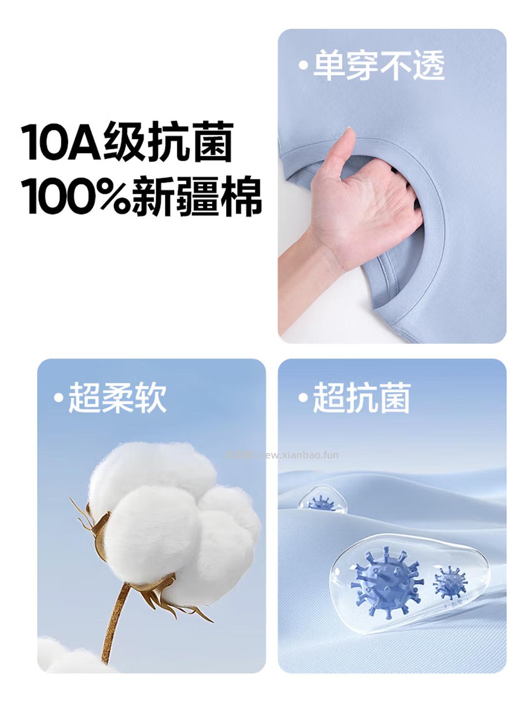 网易严选抗菌纯棉短袖T恤拍3件 79元 - 线报酷