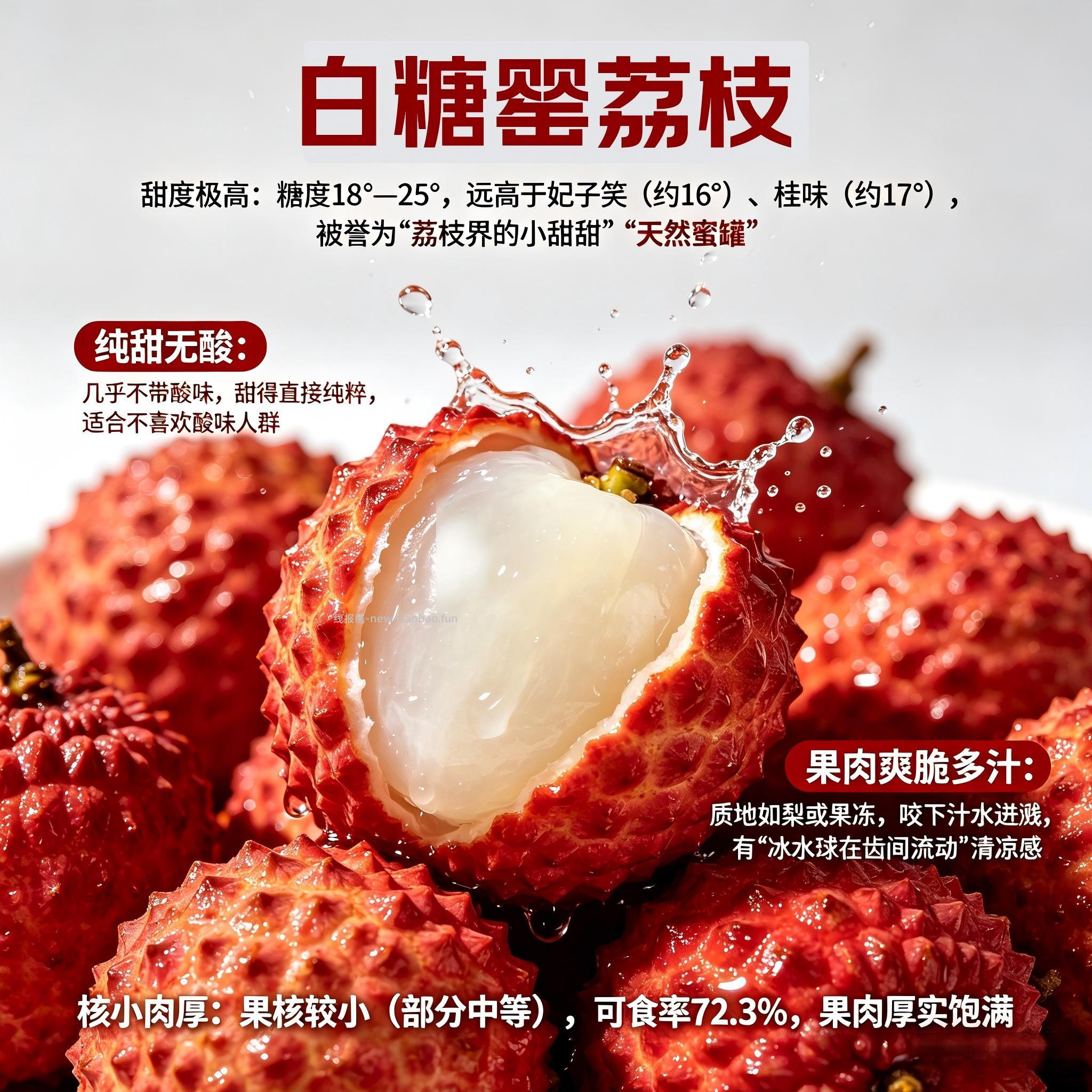 京鲜生广东茂名白糖罂荔枝净重5斤 79.90元 - 线报酷
