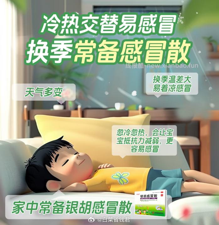 源安堂银胡感冒散2.2g*2袋*3盒 22元 - 线报酷