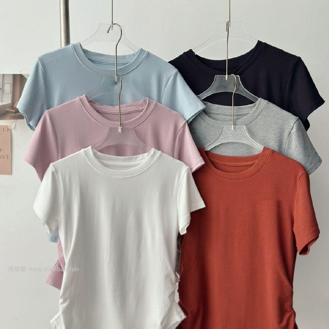 卡芮芊小蛮腰正肩短袖T恤 17.9元 - 线报酷