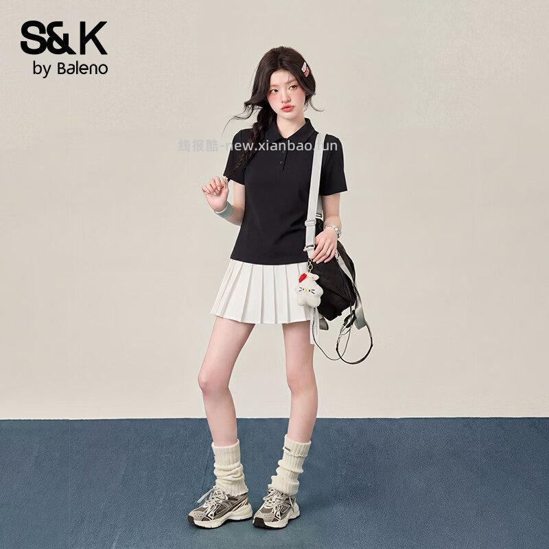 班尼路S&K短袖polo衫 59元，班尼路S&K运动套装一整套两件套 59元 - 线报酷