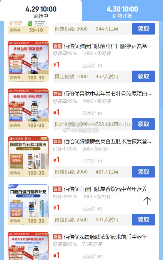 兰蔻塑颜紧致霜1ml 1元，科兰黎雪藻防晒1.5g 1元，SwisseMe益生菌软糖4粒*3袋 1元 - 线报酷