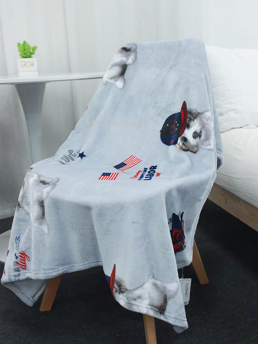 玉沙法兰绒小毯子2条装 8元 - 线报酷