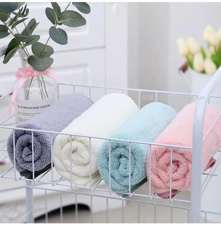 斜月三星珊瑚绒毛巾3条 10元 - 线报酷