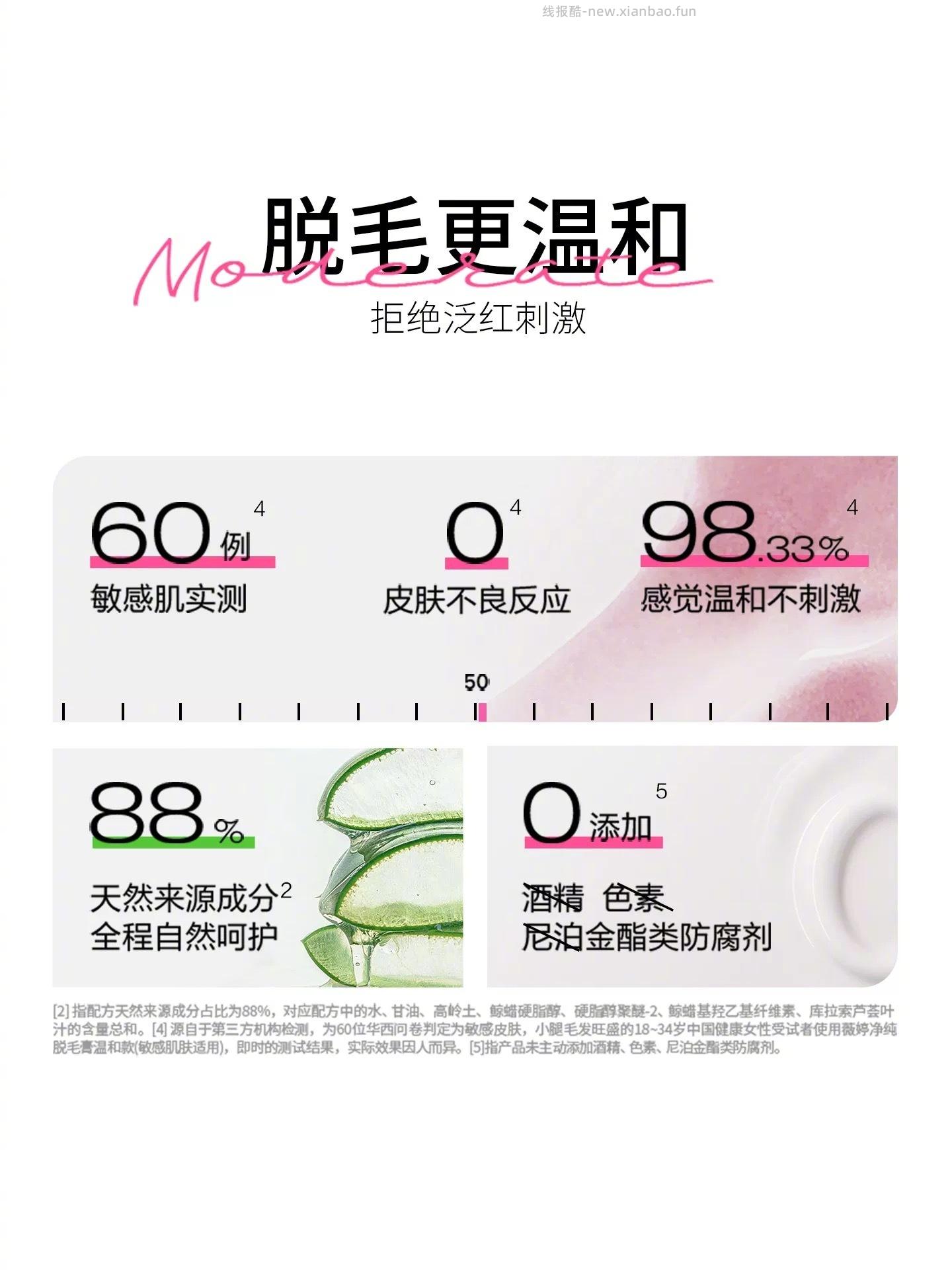 薇婷净纯脱毛膏50ml+赠刮板 28元 - 线报酷