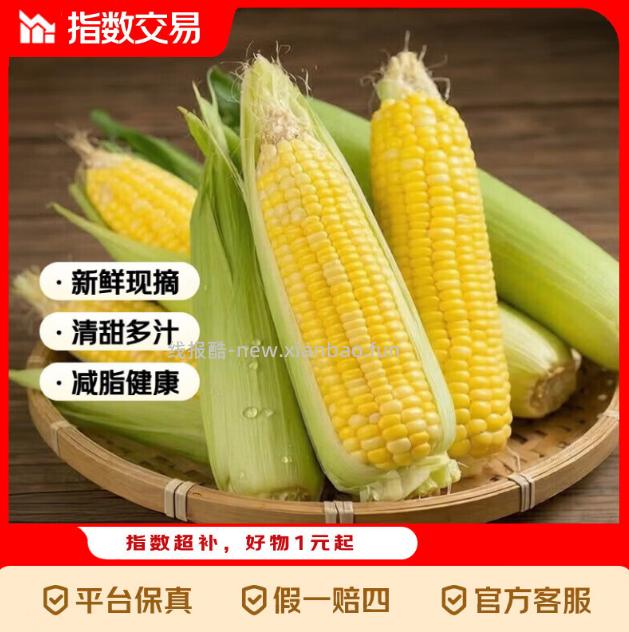 水果玉米5斤 6.99元 - 线报酷