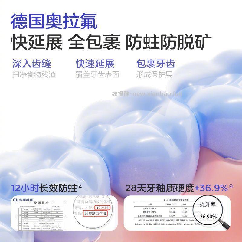 兔头妈妈果味奥拉氟儿童牙膏50g*3支 25.9元 - 线报酷