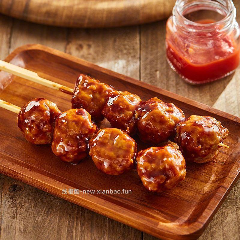 大成照烧脆骨鸡肉丸串400g*6袋 72.8元 - 线报酷
