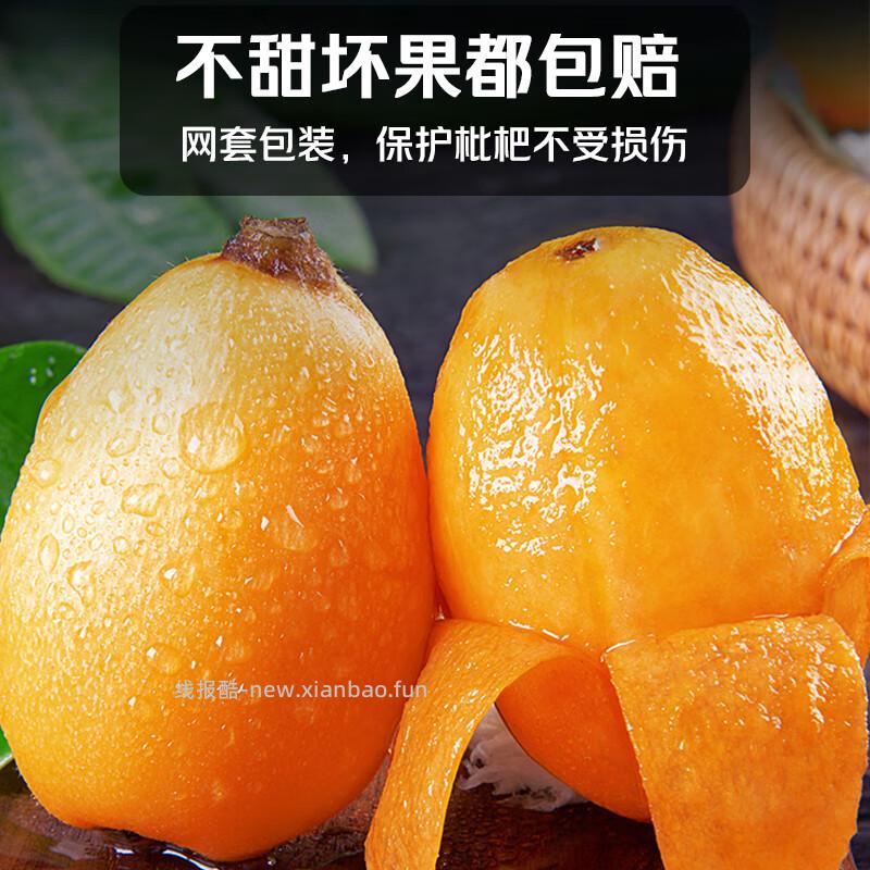 京觅四川攀枝花米易枇杷净重2斤装 19.9元 - 线报酷