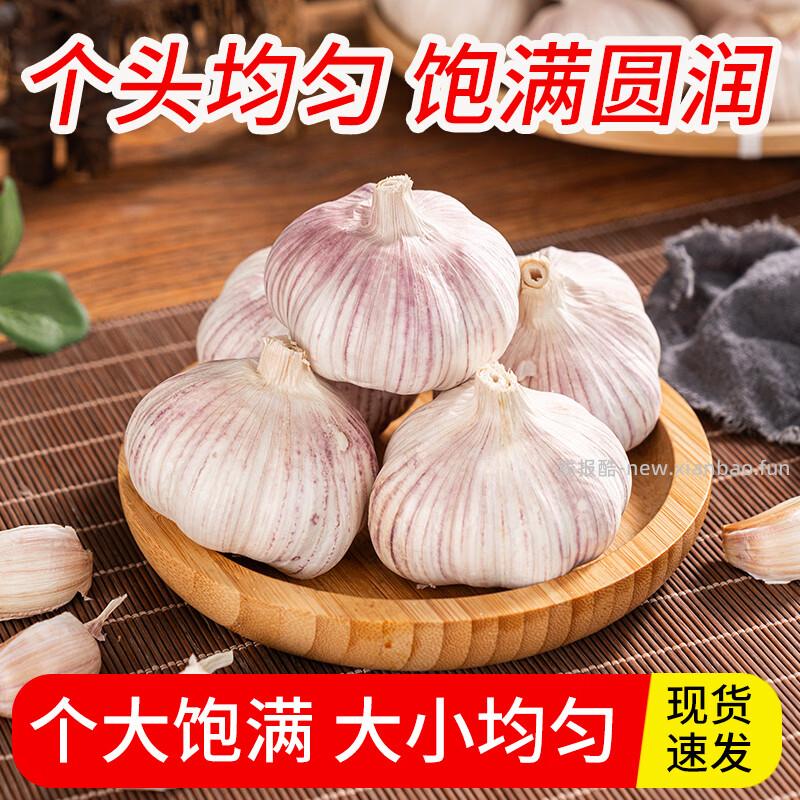 京鲜生山东金乡带皮新鲜干蒜净重1.8斤 9.9元 - 线报酷