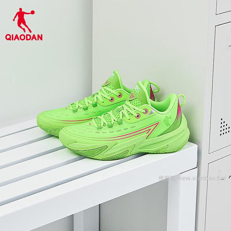 乔丹闪亮绿毒牙TEAM实战青少年男鞋篮球鞋 99元 - 线报酷