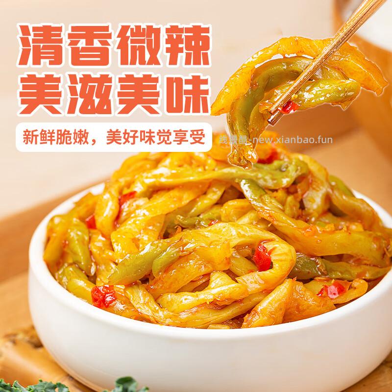 饭扫光下饭菜鲜脆榨菜丝352g 4.50元 - 线报酷
