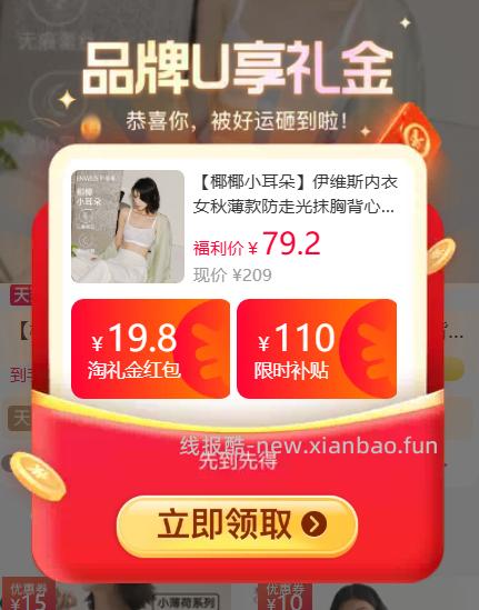 伊维斯无钢圈内衣 4款可选 67.01元 - 线报酷