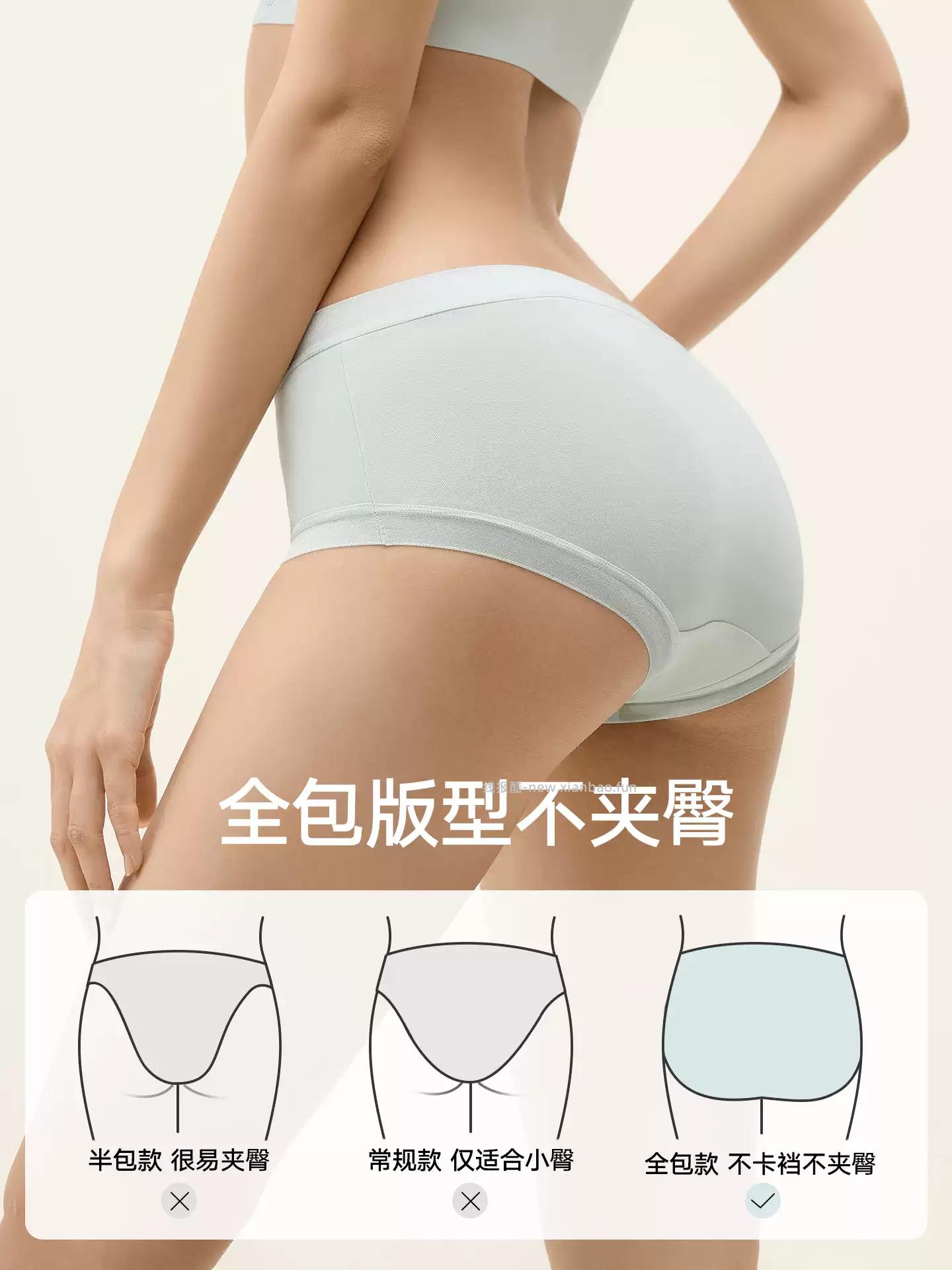 凑单价23.59 松山棉店.女士内裤3条装 可选纯棉款/莫代尔款 - 线报酷