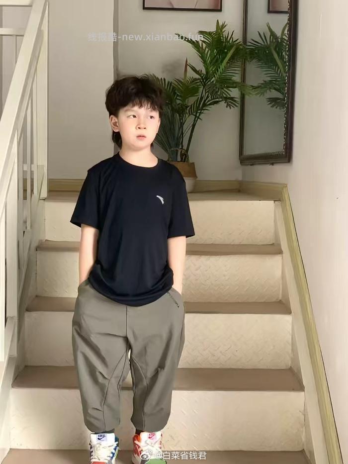 安踏儿童短t运动速干短袖 36元 - 线报酷