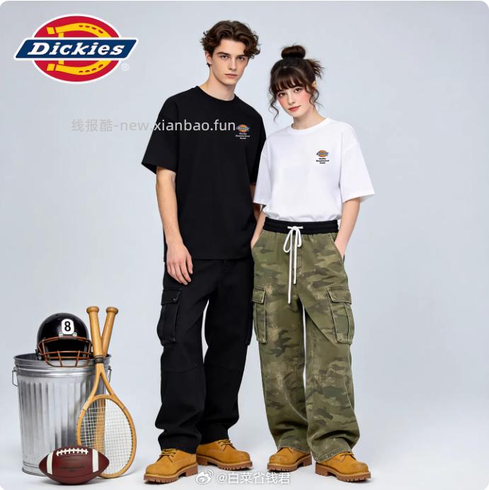 74.6 Dickies 宽松短袖T恤 淘金币可抵扣9.67元✅ - 线报酷