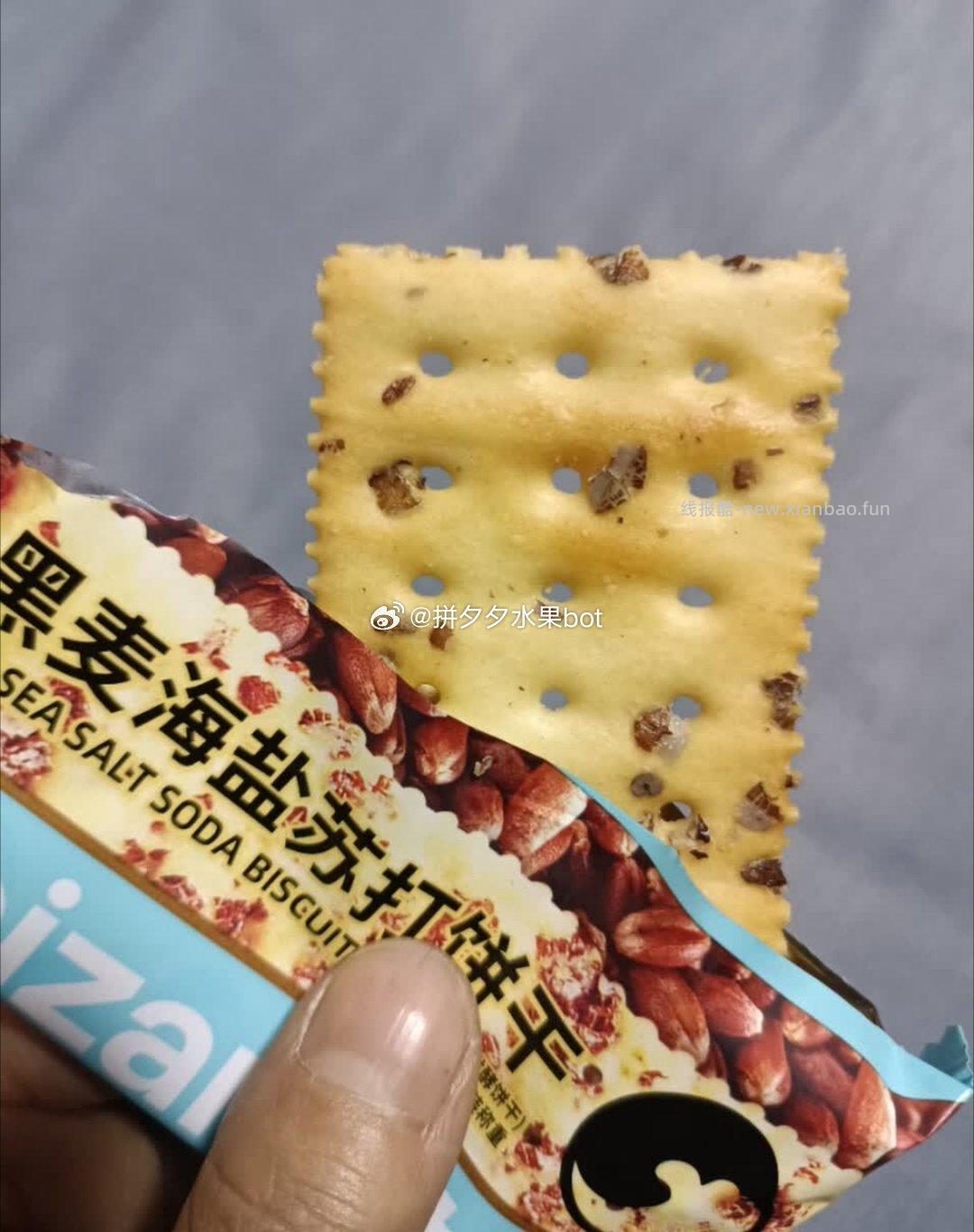 比比赞黑麦海盐苏打饼干300g*1 3.9元 - 线报酷