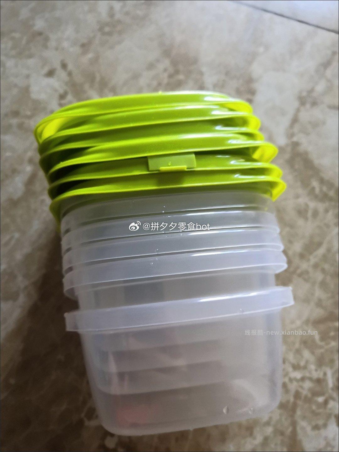 茶花 pp材质保鲜盒460ml*6个 8.8元 - 线报酷