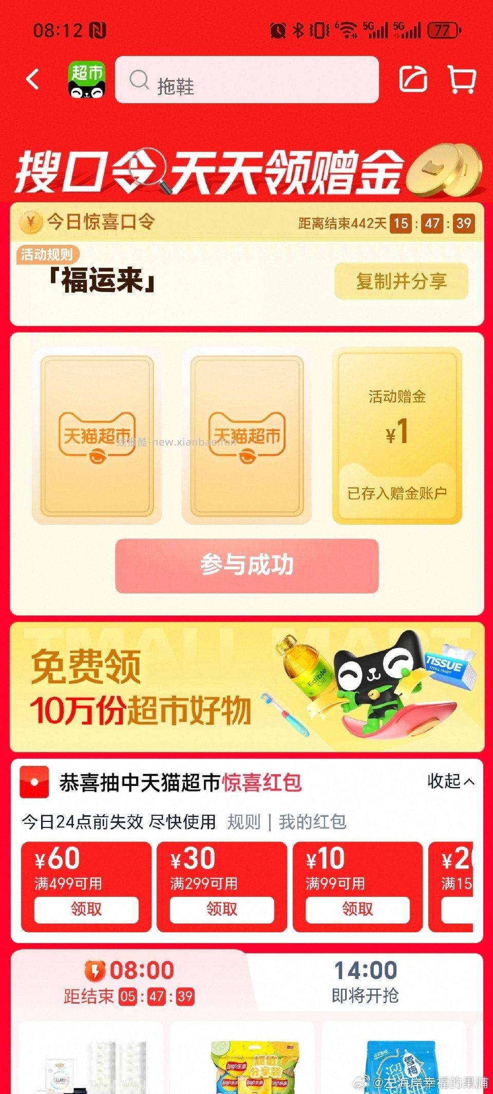 猫超4中4！ - 线报酷